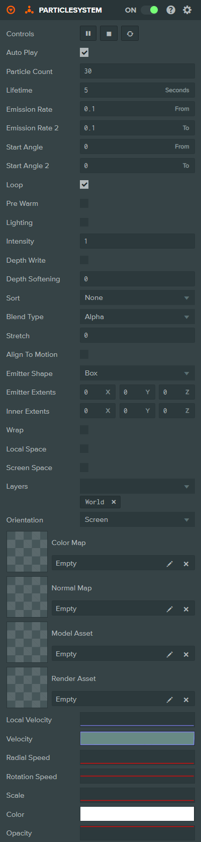 Particle System Component