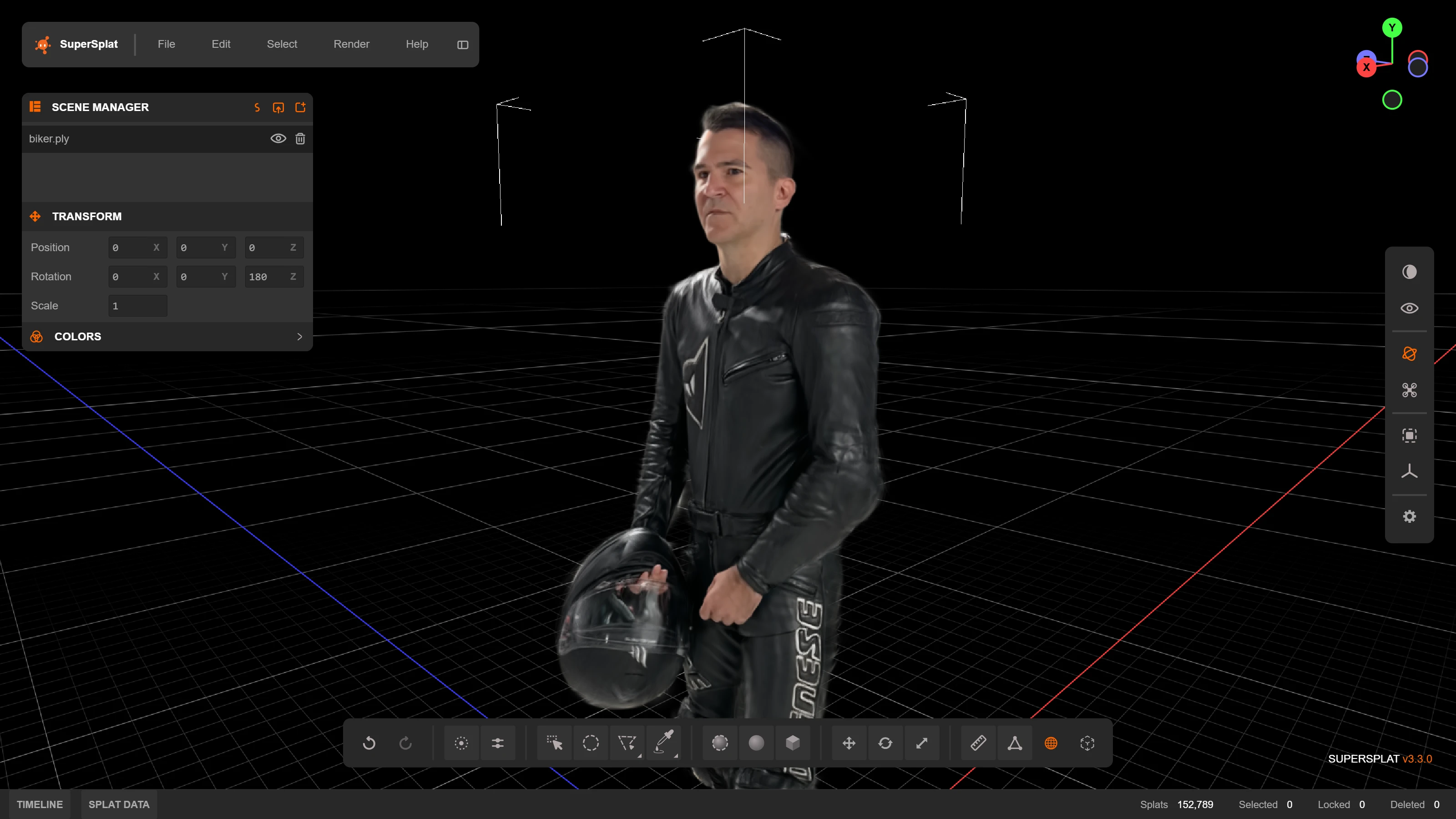 SuperSplat Interface