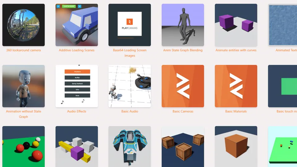 A grid of Editor tutorial thumbnails