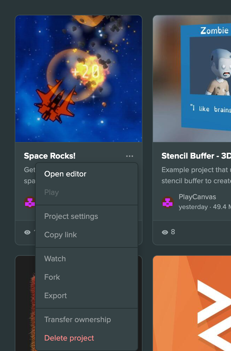 Fork Project Button