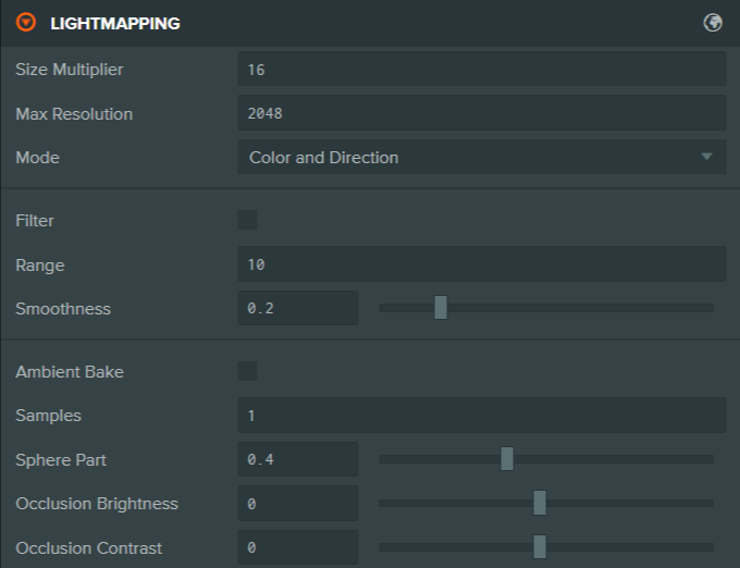 Lightmapping Settings