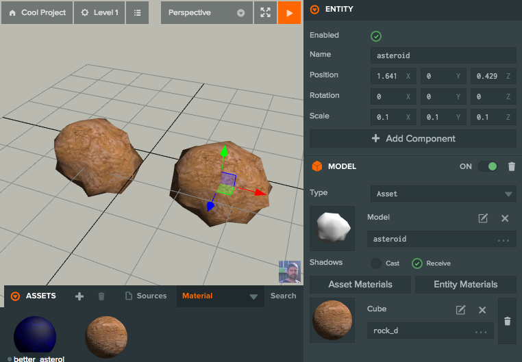Selected Mesh Instance