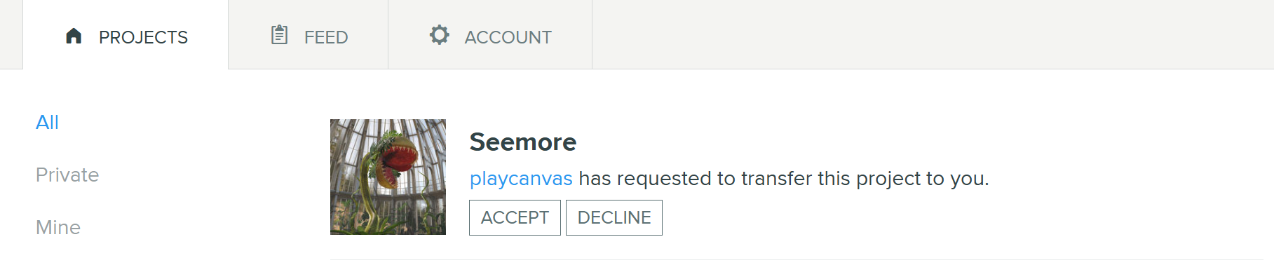 Transfer Ownership Accept