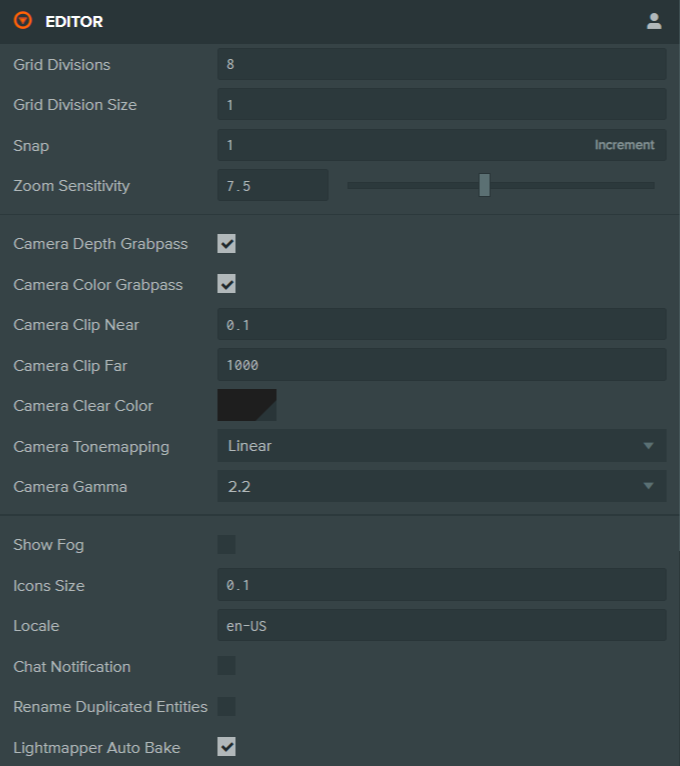 Editor Settings