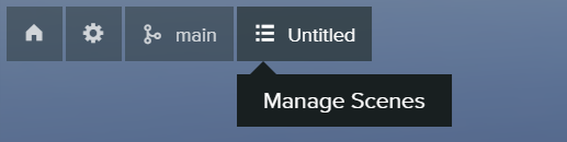 Scene name in toolbar